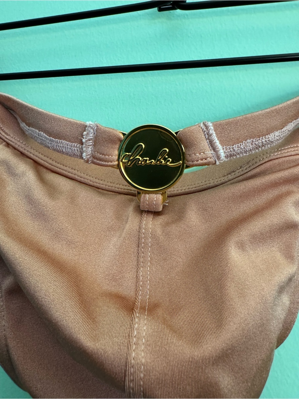 Men’s Charlie by MZ Greco Swim Thong in Rose Gold - Size Medium (31-32) - NWOT - Picture 5 of 6